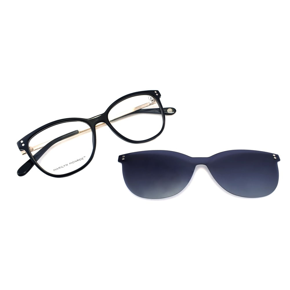 LV.MU.1348-2001.2 Armacao Para Oculos de Grau Feminino Chilli Beans Multi Polarizado Degrade Preto -5-